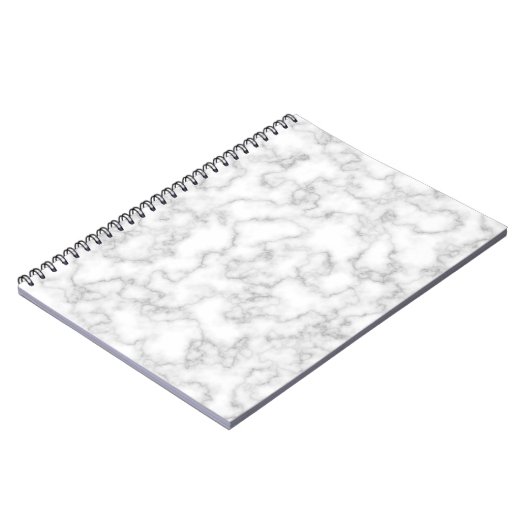 Marmormuster Grau-weißer Marmorstein Hintergrund Notizblock (Linke Seite)