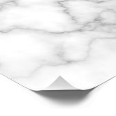 Marmormuster Grau-weißer Marmorstein Hintergrund Poster (Ecke)