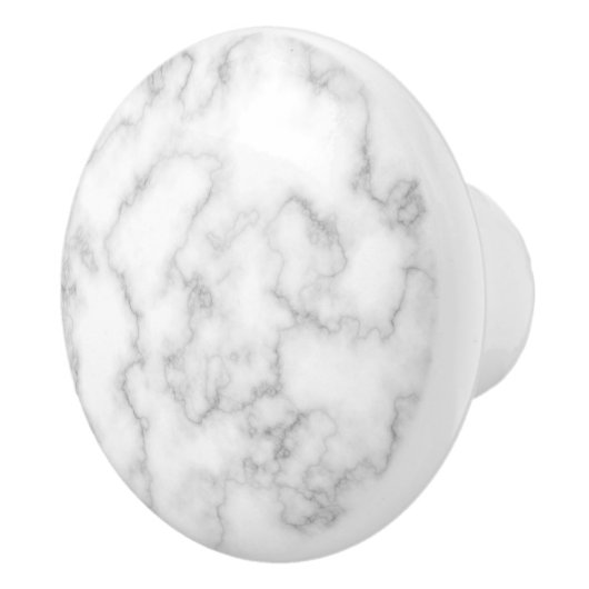 Marmormuster Grauer weißer Marmorstein Hintergrund Keramikknauf (Rechts)