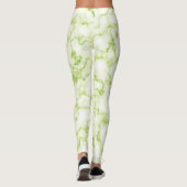 Marmormuster Grün Leggings (Rückseite)