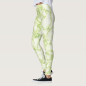 Marmormuster Grün Leggings (Links)