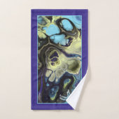 Marmormuster in der blauen und schwarzen gefärbte  badhandtuch set (Handtuch)