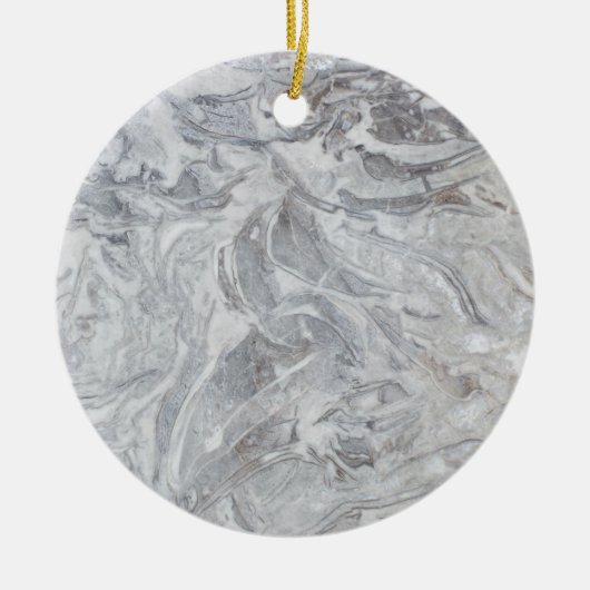 Marmormuster Keramik Ornament (Vorne)