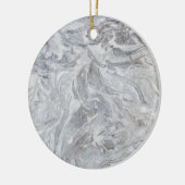 Marmormuster Keramik Ornament (Links)