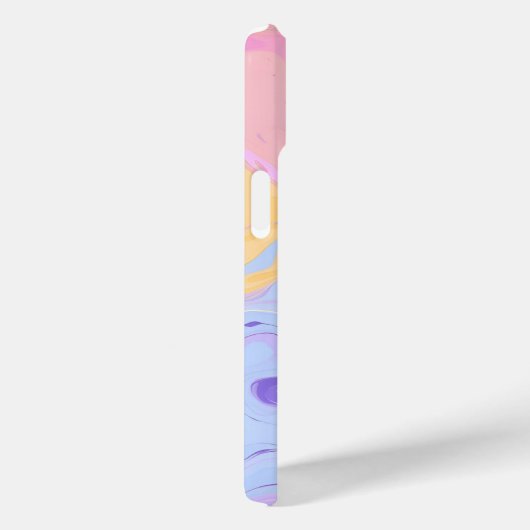 Marmormuster Lila rosa Abstrakte Farbe Case-Mate iPhone Hülle (Rückseite / Rechts)