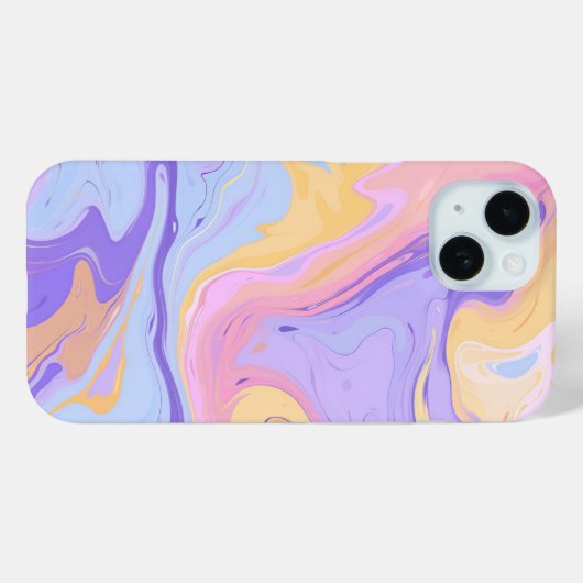 Marmormuster Lila rosa Abstrakte Farbe Case-Mate iPhone Hülle (Rückseite (Horizontal))