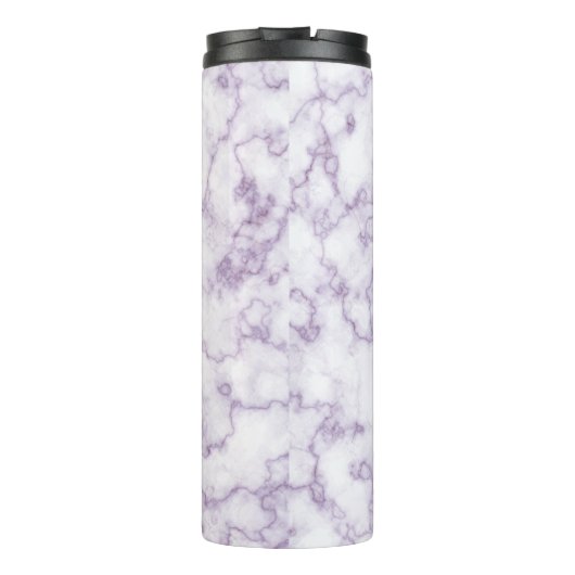 Marmormuster Lila Thermosbecher (Rückseite)