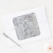 Marmormuster Quadratischer Aufkleber (Umschlag)