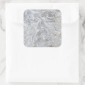 Marmormuster Quadratischer Aufkleber (Tasche)