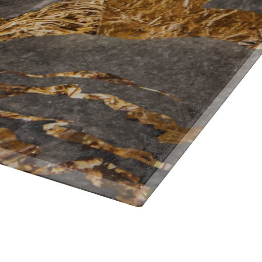 Marmormuster Schneidebrett (Ecke)