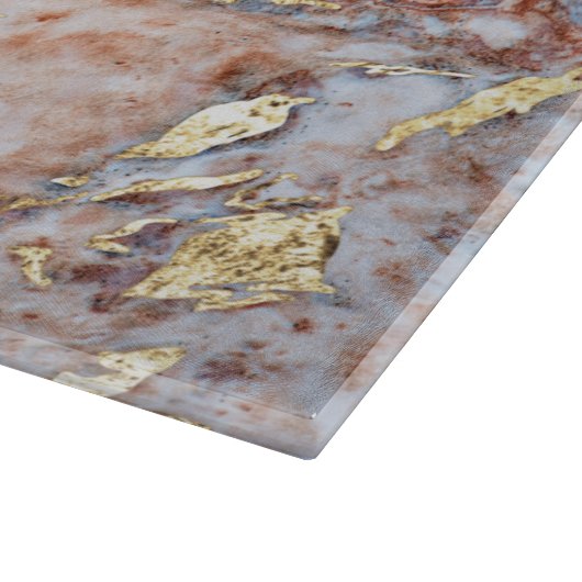 Marmormuster Schneidebrett (Ecke)