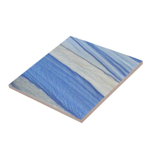 Marmormuster von Azul Macaubas 4 Fliese (Seite)