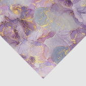 Marmormuster von Pastel Lilac, Blau und Gold Glitz Seidenpapier (Ausschnitt)