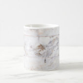 Marmormuster, weiß-braune Keramik Kaffeetasse (Mittel)