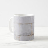 Marmormuster weiß und braun Keramik Graustein Kaffeetasse (Vorderseite Links)