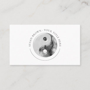 Marmormuster Yin Yang Business Card Visitenkarte