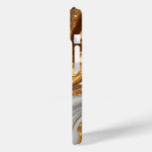 Marmormutter von Pearl Gold Veins Monogram Case-Mate iPhone Hülle (Rückseite / Links)