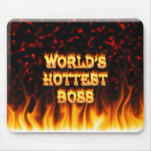 Marmorn heißestes Cheffeuer der Welt und Mousepad