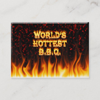 Marmorn heißestes GRILLEN-Feuer der Welt und Visitenkarte