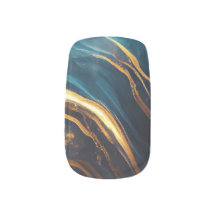 Marmornagel-Design: Minx-Nägel