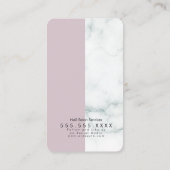 Marmornagel Salon Beauty Colorblock Blush QR Code Visitenkarte (Rückseite)