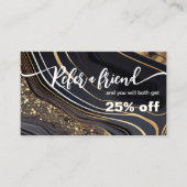 Marmornagelsalon Empfehlen Sie einer Freundverweis Treuekarte (Vorderseite)