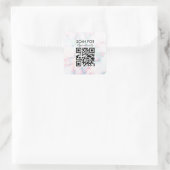 Marmornail Salon Termine QR Code Quadratischer Aufkleber (Tasche)
