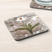 Marmornarzisse Getränkeuntersetzer (Linke Seite)