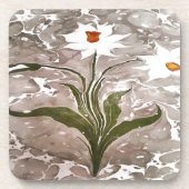 Marmornarzisse Getränkeuntersetzer (Vorderseite)