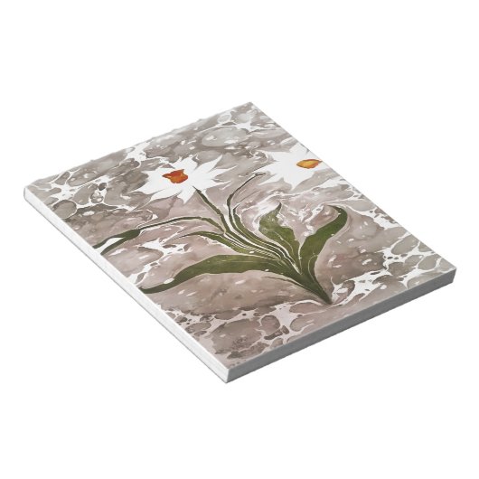 Marmornarzisse Notizblock (angewinkelt)