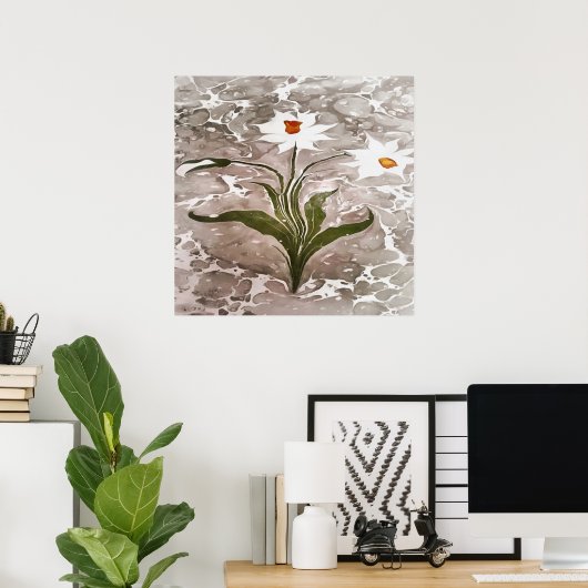 Marmornarzisse Poster (Heimbüro)