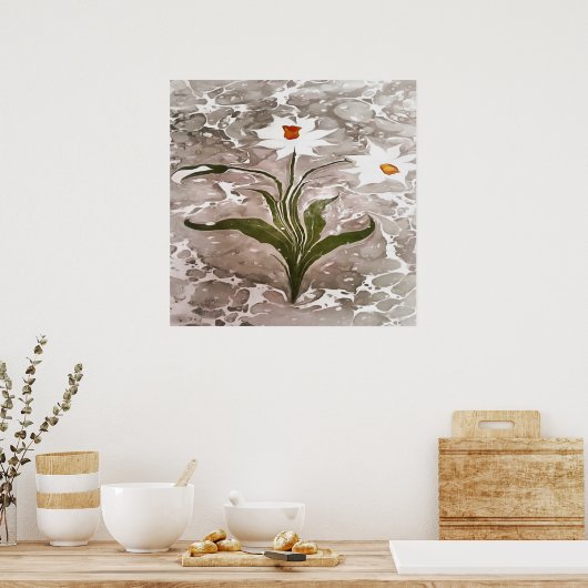 Marmornarzisse Poster (Küche)