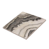 Marmornatürliche Textur Schwarz-weiße Agerie Juwel Fliese (Seite)