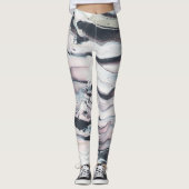 Marmornde v-Ernte Leggings (Vorderseite)