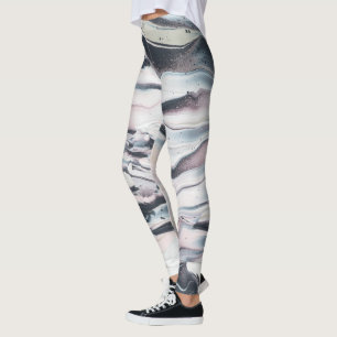 Marmornde v-Ernte Leggings