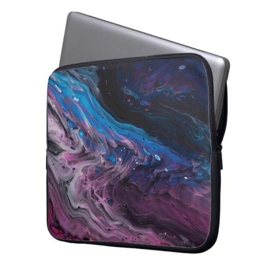 Marmorneopren Laptop-Sieb, 30 cm Laptopschutzhülle (Vorderseite Links)