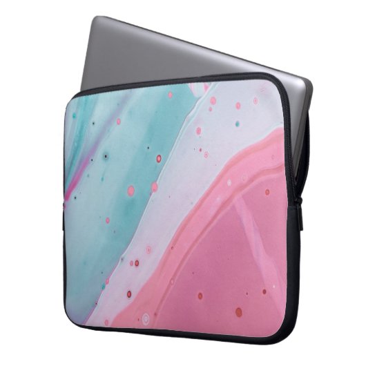 Marmorneopren Laptop-Sieb, 30 cm Laptopschutzhülle (Vorderseite Links)