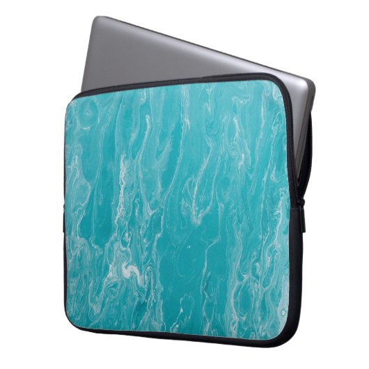 Marmorneopren Laptop-Sieb, 30 cm Laptopschutzhülle (Vorderseite Links)