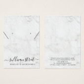 Marmorohrringe - Netzklasseanzeigekarte (Vorne & Hinten)