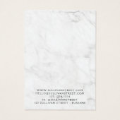 Marmorohrringe - Netzklasseanzeigekarte (Rückseite)