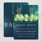 Marmoroster Niedliche Eier Einladung (Vorne/Hinten)