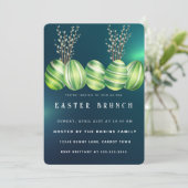 Marmoroster Niedliche Eier Einladung (Stehend Vorderseite)