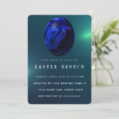 Marmoroster Niedliche Eier Einladung (Stehend Vorderseite)