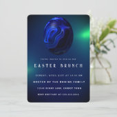 Marmoroster Niedliche Eier Einladung (Stehend Vorderseite)