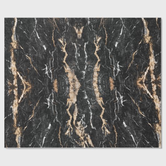 MarmorPackpapier, schwarze Geschenkpapier (Flach)