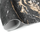 MarmorPackpapier, schwarze Geschenkpapier (Rolleneckpunkt)