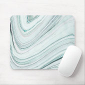 Marmorpapier, Aqua/Gray-Maus-Pad Mousepad (Mit Mouse)