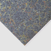 Marmorpapier blau seidenpapier (Ausschnitt)