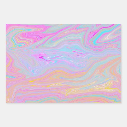 Marmorpapier Geschenkpapier Set (Vorderseite)