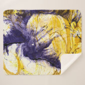 Marmorpapier: Helle Akrylkunst Sherpadecke (Vorderseite (Horizontal))